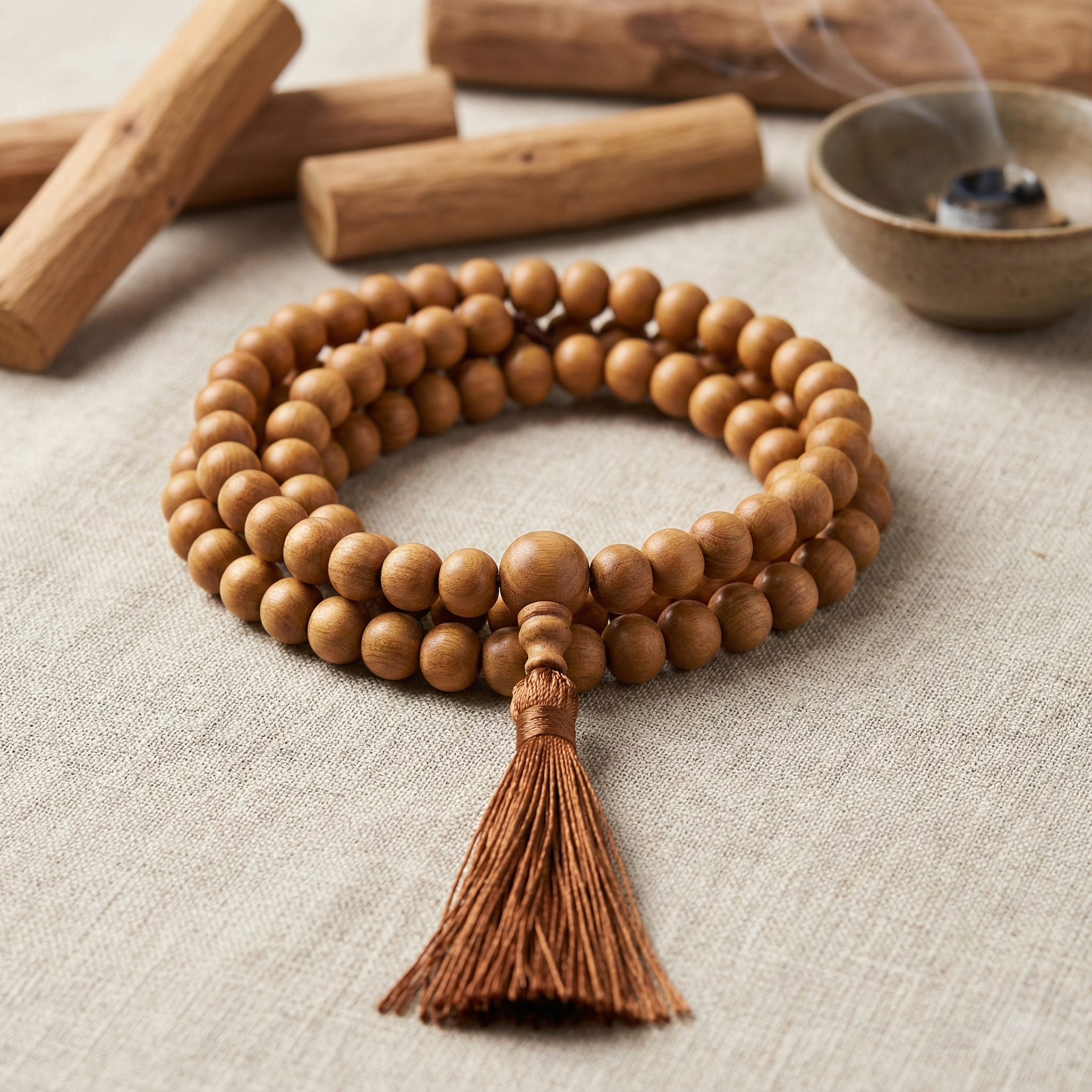Sandalwood Mala Beads