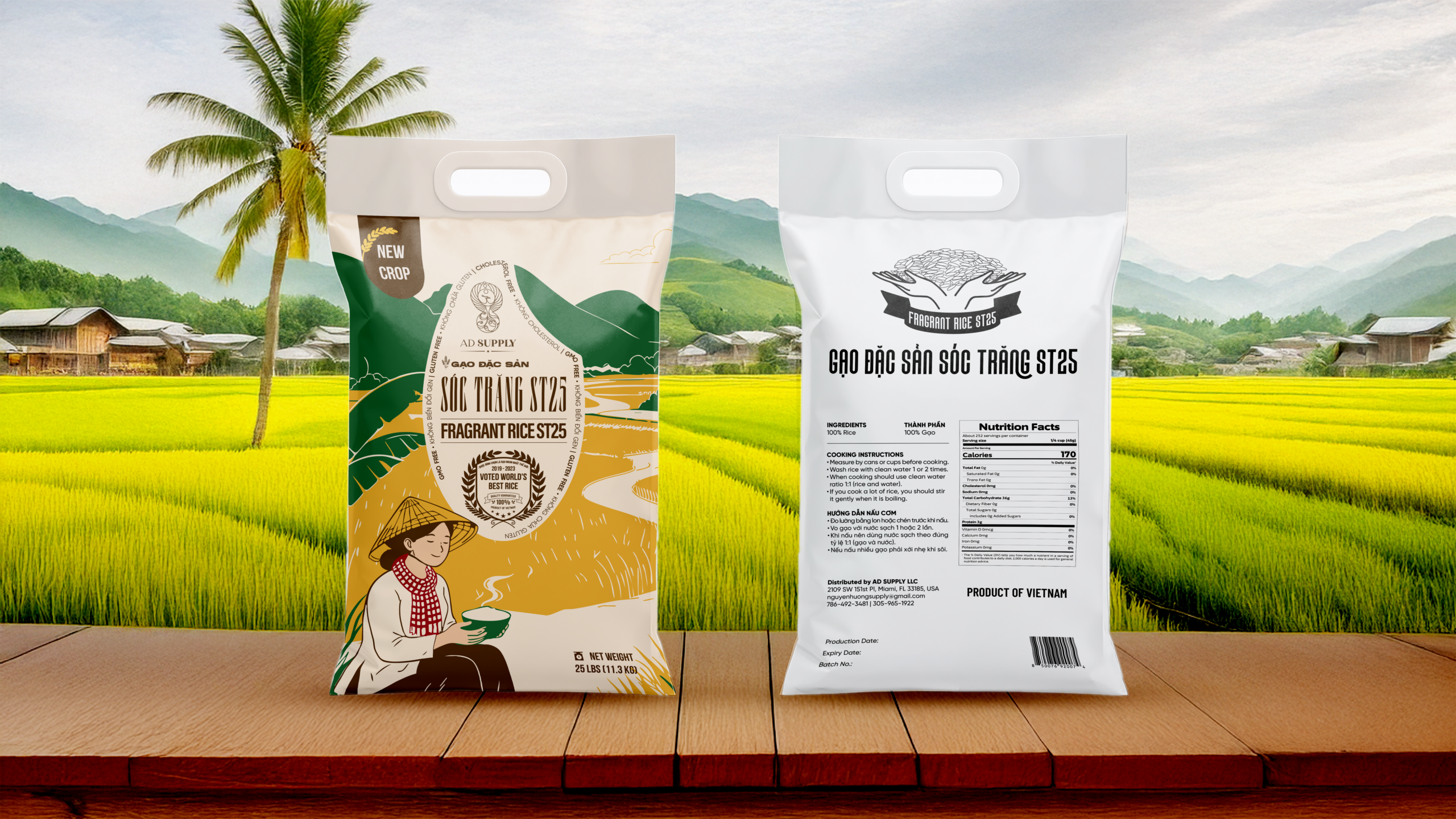 Vietnam ST25 Rice 5% Broken