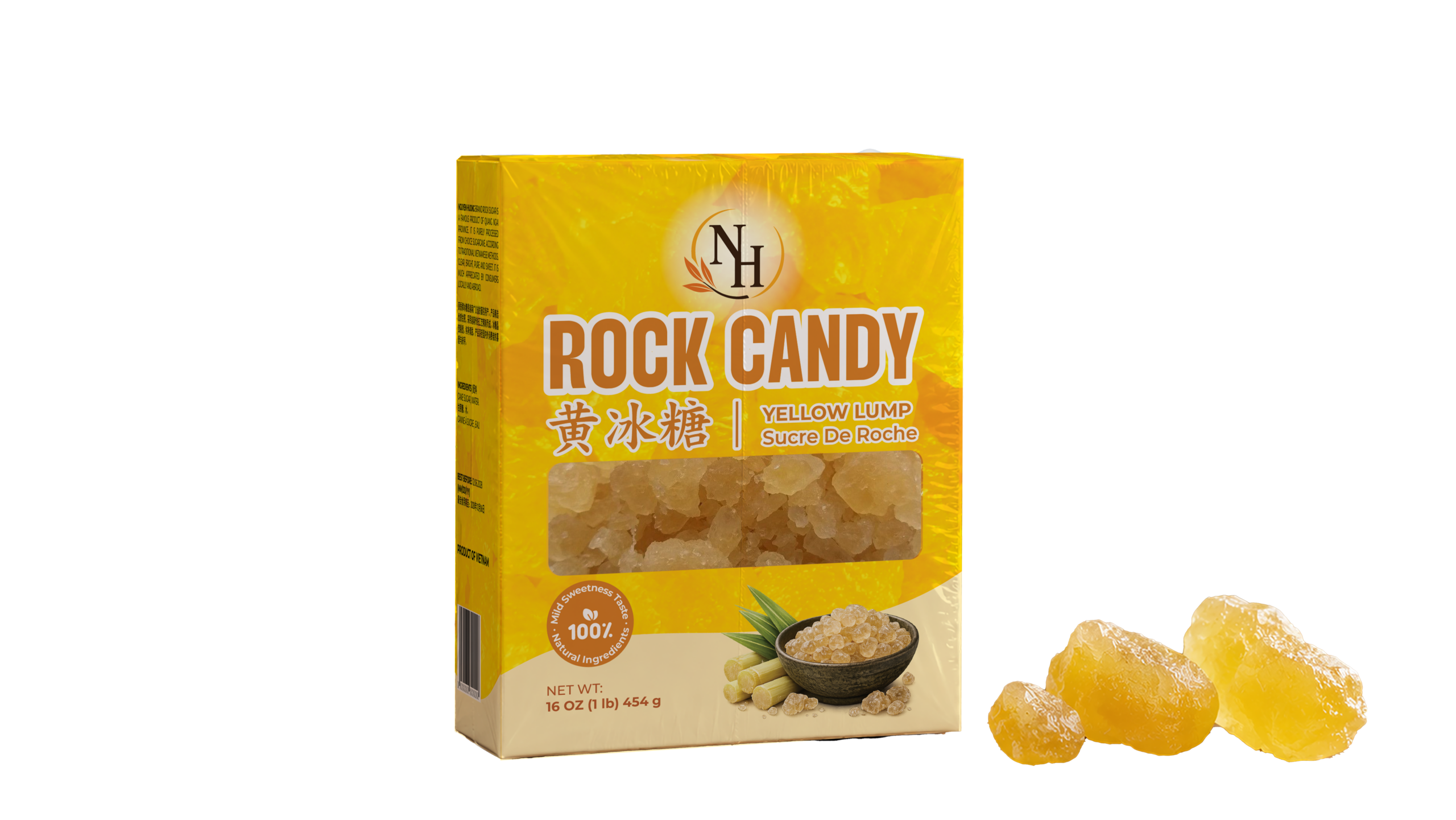 Yellow Rock Sugar 16 oz
