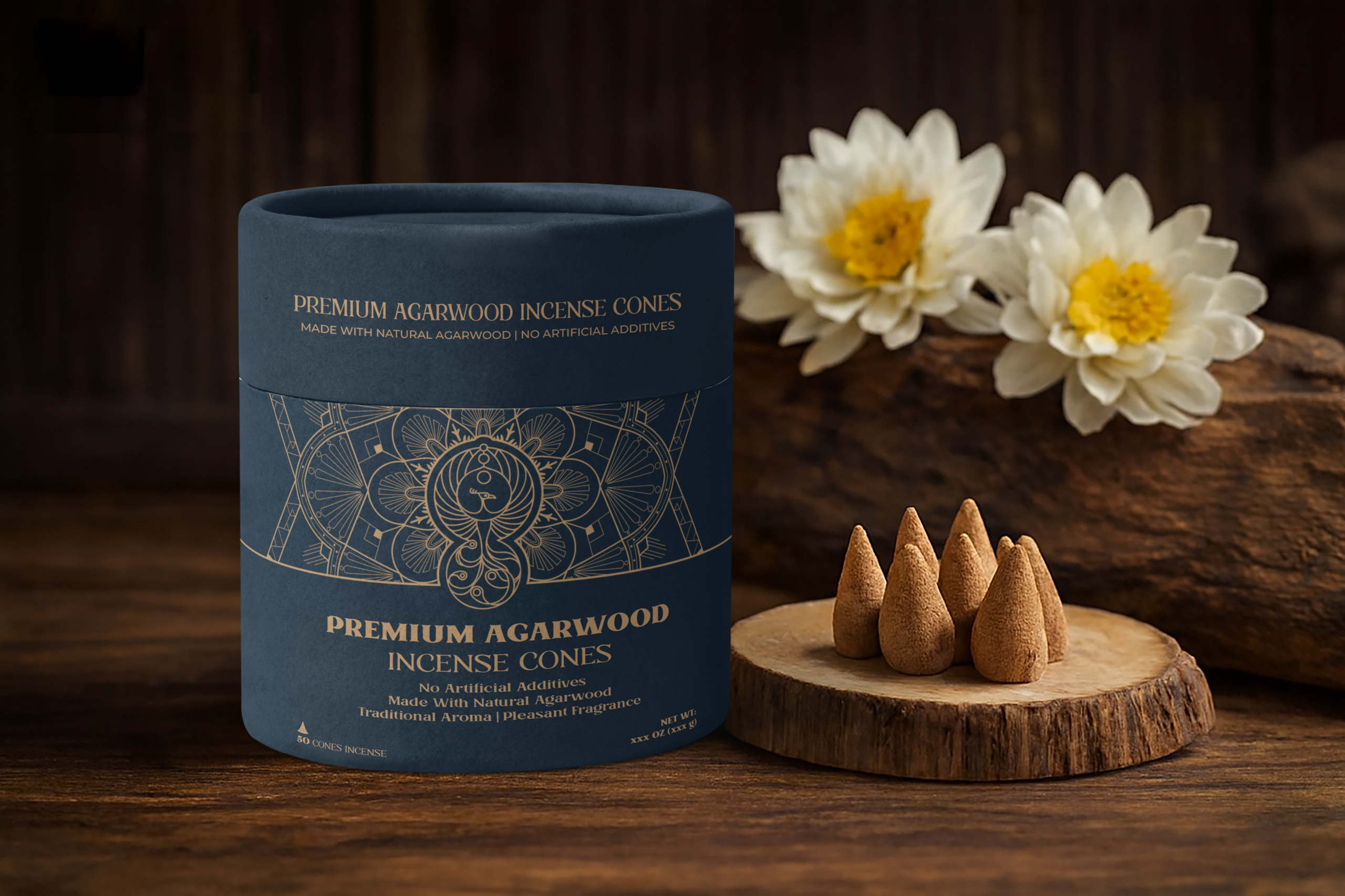 Premium Agarwood Incense Cones