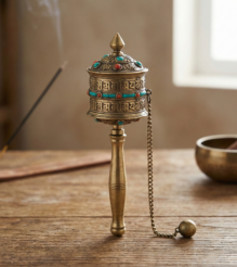 Brass Prayer Wheel