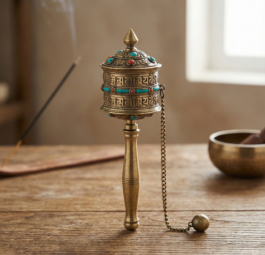 Brass Prayer Wheel